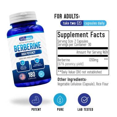 We Like Vitamins Berberine Support Immune - B01EVFM16U