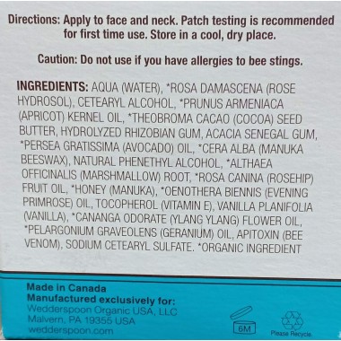 Wedderspoon Manuka Honey Night Cream with Bee Venom - B01LYPQ7JD