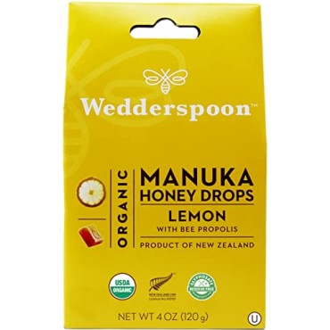 Wedderspoon Organic Manuka Honey Drops - B01GRV1B94