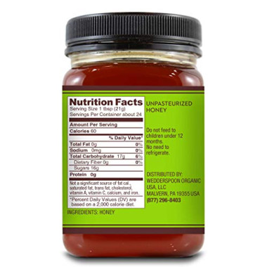Wedderspoon Raw Beechwood Honey - B017UMV9OG