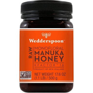 Wedderspoon Raw Monofloral Manuka Honey KFactor 16 - B014AP5JUG