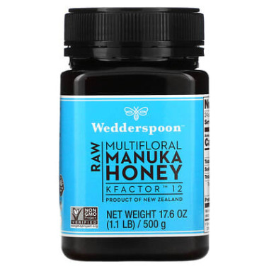 Wedderspoon Raw Multifloral Manuka Honey KFactor 12 - B01GRV14K0