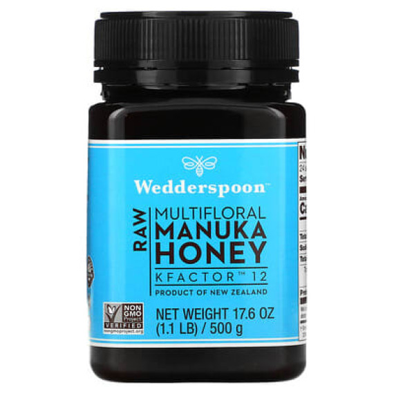 Wedderspoon Raw Multifloral Manuka Honey KFactor 12 - B01GRV14K0