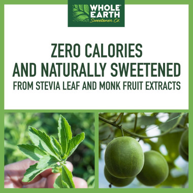 Whole Earth Sweetener Stevia Leaf & Monk Fruit Sweetener - B078FWL2N1