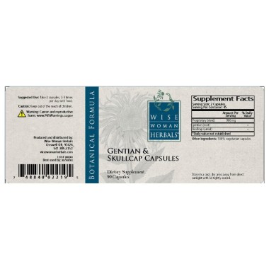 Wise Woman Herbals Gentian & Skullcap - B005T6DFN4