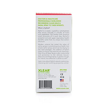 Xlear Xylitol Saline Nasal Spray Fast Relief - B000M4W2E6
