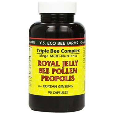 Y.S. Eco Bee Farms Royal Jelly Bee Pollen Propolis Plus Korean Ginseng - B000OA75SQ