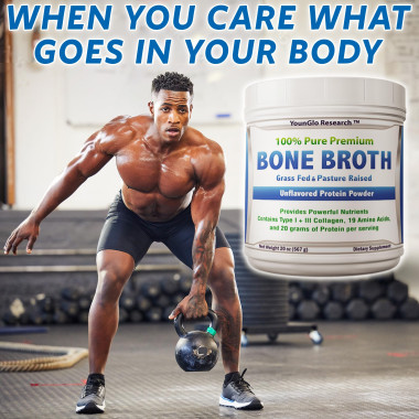 YounGlo Research Bone Broth Protein Powder from Grass Fed - B073FTPR7C