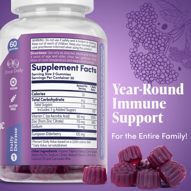 Zand Elderberry Zinc Gummies with Vitamin C - B07J2LJV71