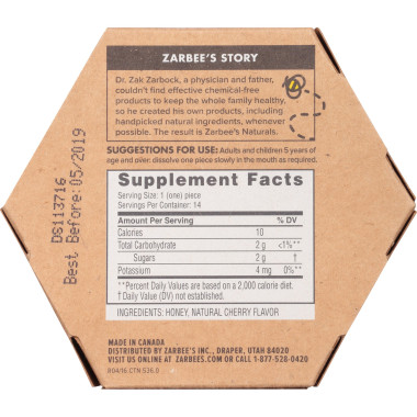 Zarbee's 99% Honey Cough Soothers - B01N5NZPE8