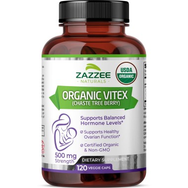 Zazzee Organic Chaste Berry (Vitex) - B07HMPSTJ1