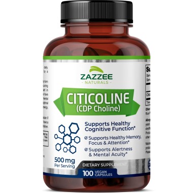 Zazzee Citicoline CDP Choline Supports Healthy Cognitive Function - B071KRRMTX