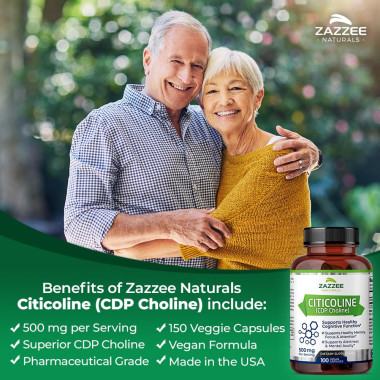 Zazzee Citicoline CDP Choline Supports Healthy Cognitive Function - B071KRRMTX