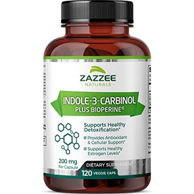 Zazzee Indole-3-Carbinol Supports Healthy Estrogen Metabolism - B0713NZ13Z