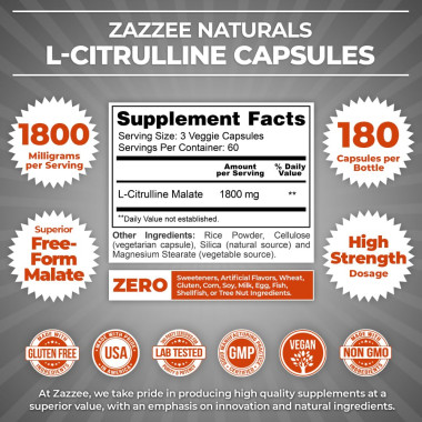 Zazzee L-Citrulline Supports Healthy - B06Y58CCG7