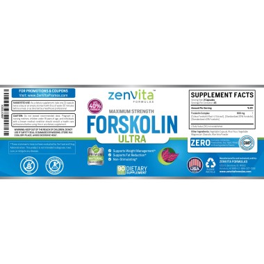ZenVita Formulas 100% Pure Forskolin Extract - B00K9ZDJ9A