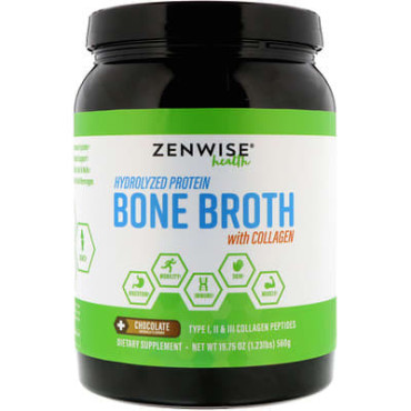 Zenwise Health Hydrolyzed Protein Bone Broth with Collagen - B074SZHYDM
