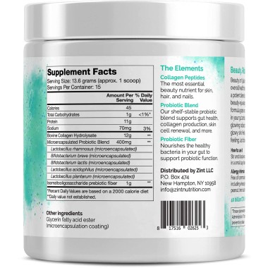 Zint Probiotic Collagen + For Skin Hair Nails Gut - B07C4HGRHR