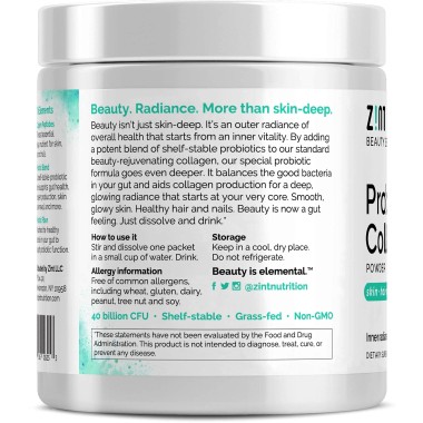 Zint Probiotic Collagen + For Skin Hair Nails Gut - B07C4HGRHR